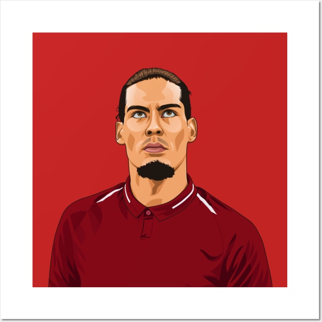 Virgil van Dijk Wall Art by Ades_194